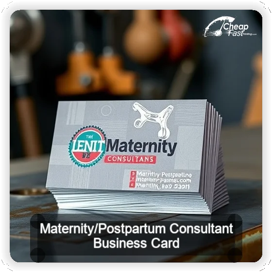 Maternity Postpartum Consultant business card design sample