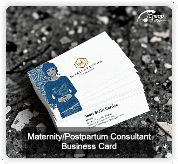Maternity Postpartum Consultant business card design sample