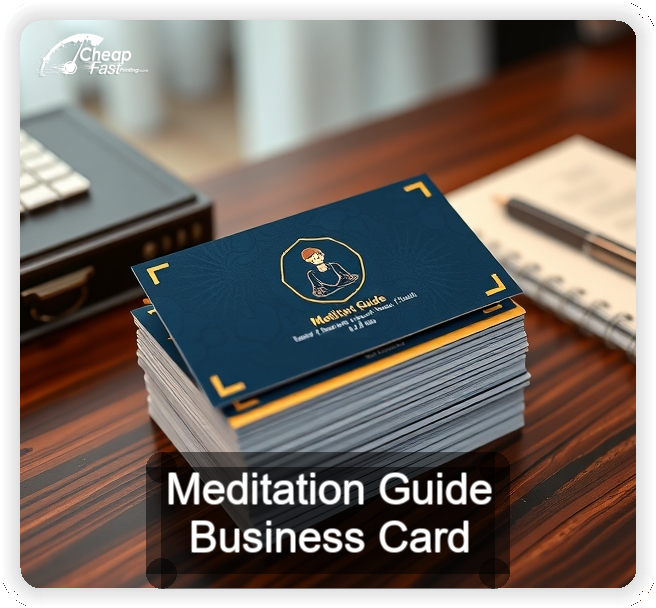 Meditation Guide business card design sample