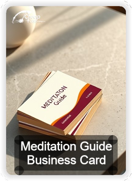 Meditation Guide business card design sample