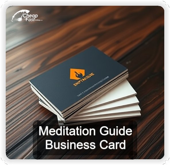 Meditation Guide business card design sample
