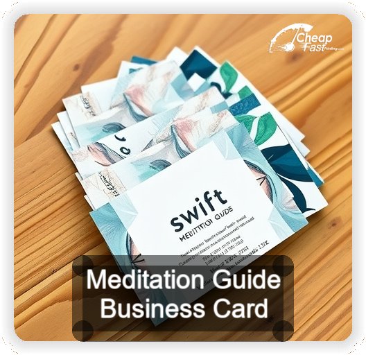 Meditation Guide business card design sample