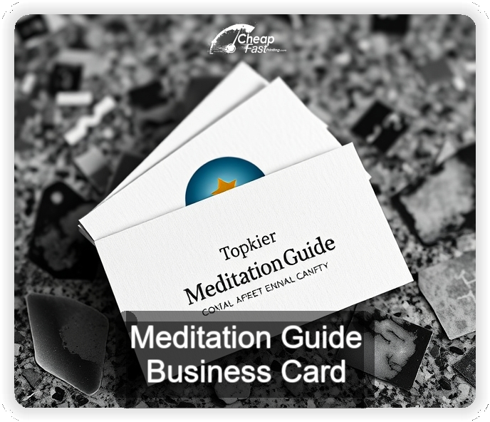 Meditation Guide business card design sample