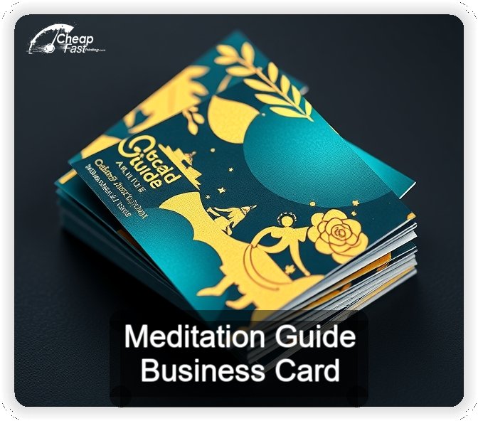 Meditation Guide business card design sample