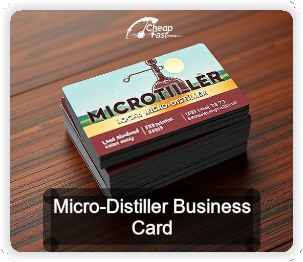 Micro Distiller business card design sample