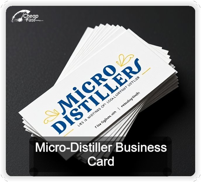 Micro Distiller business card design sample