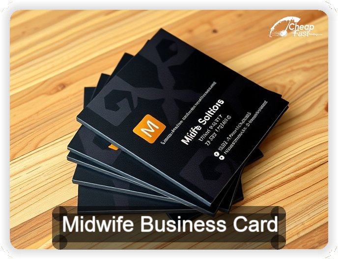 Midwife business card design sample