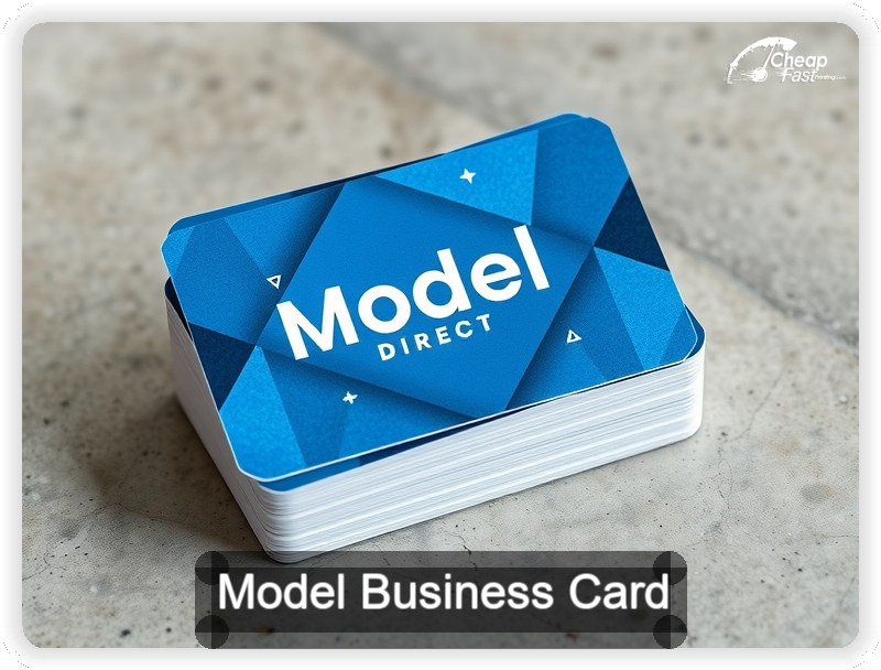 Model business card design sample