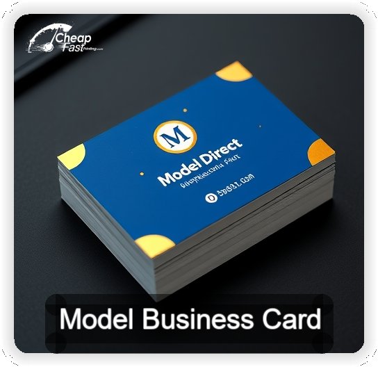 Model business card design sample