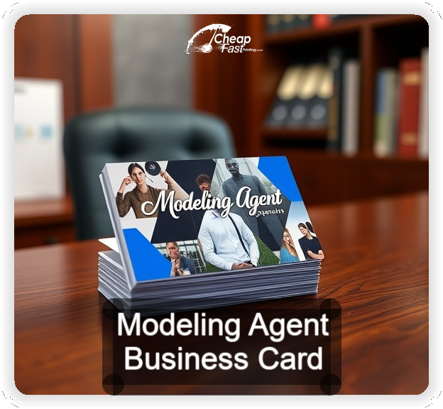 Modeling Agent business card design sample