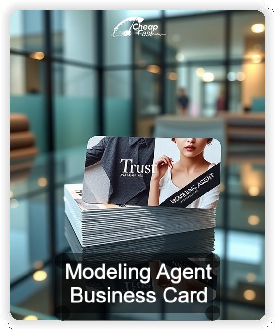 Modeling Agent business card design sample