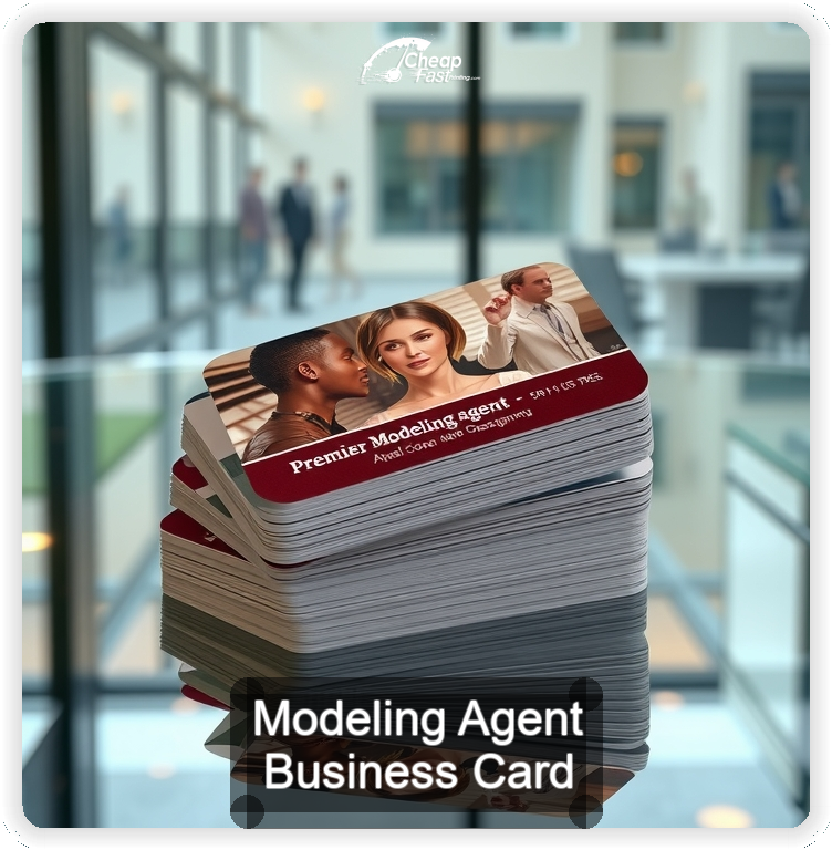 Modeling Agent business card design sample