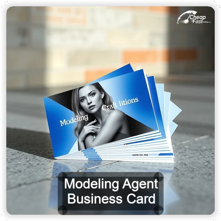 Modeling Agent business card design sample