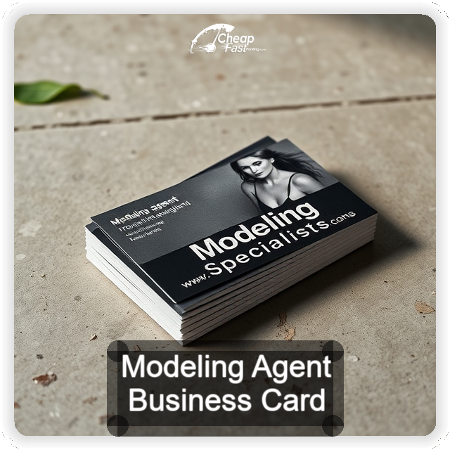 Modeling Agent business card design sample