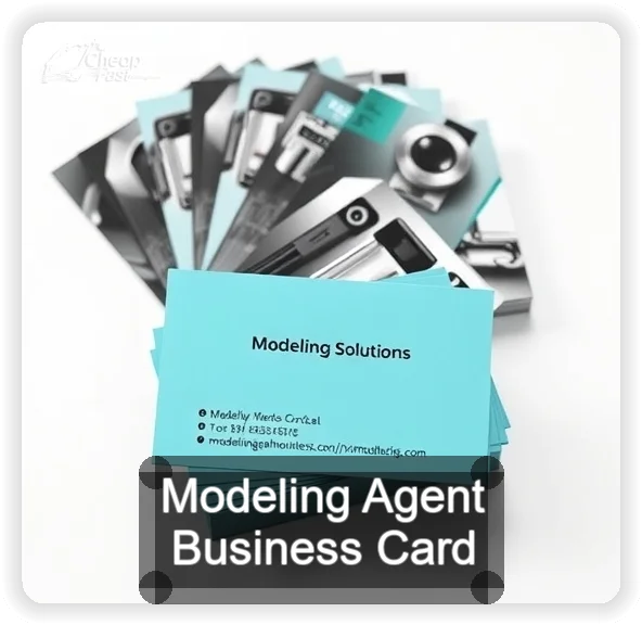 Modeling Agent business card design sample