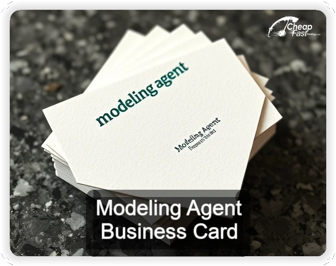 Modeling Agent business card design sample