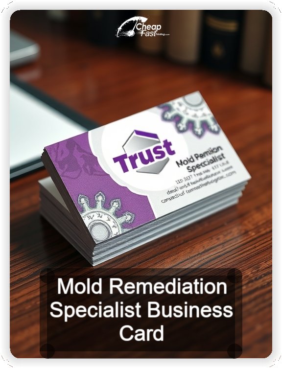 Mold Remediation Specialist business card design sample