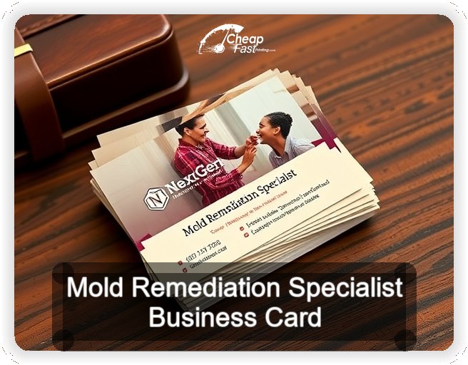 Mold Remediation Specialist business card design sample