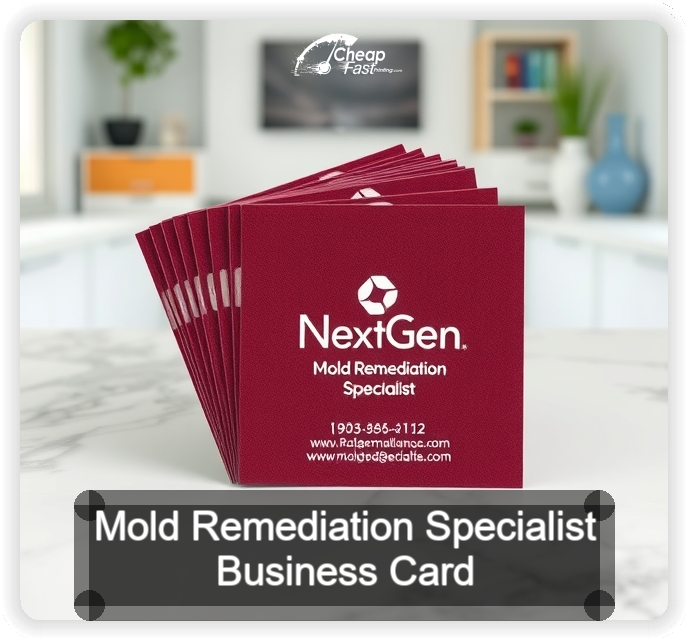 Mold Remediation Specialist business card design sample
