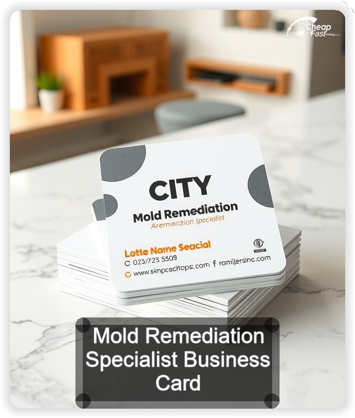 Mold Remediation Specialist business card design sample