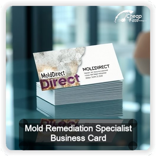 Mold Remediation Specialist business card design sample