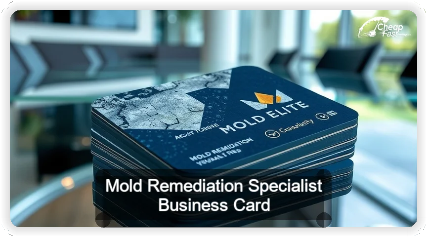 Mold Remediation Specialist business card design sample