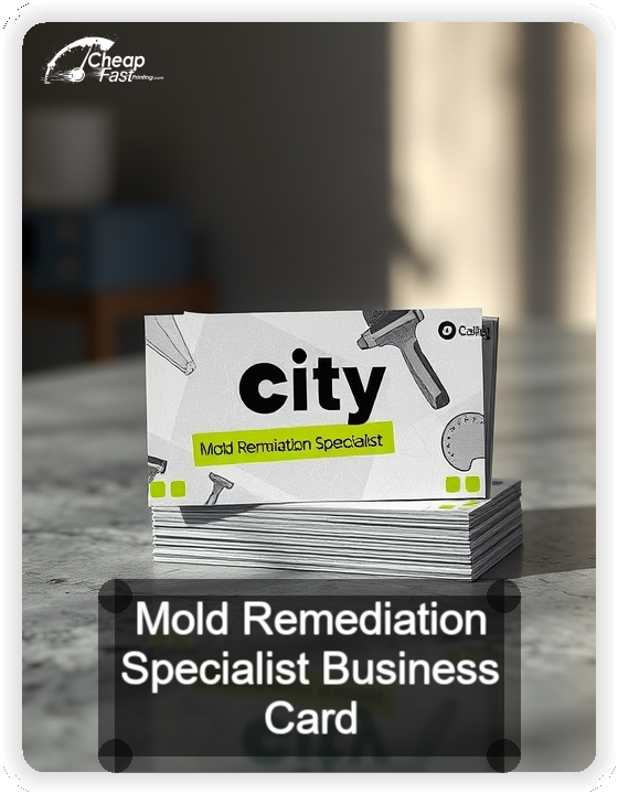 Mold Remediation Specialist business card design sample