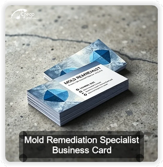 Mold Remediation Specialist business card design sample