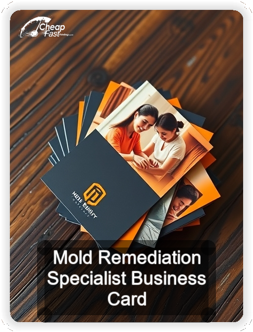 Mold Remediation Specialist business card design sample