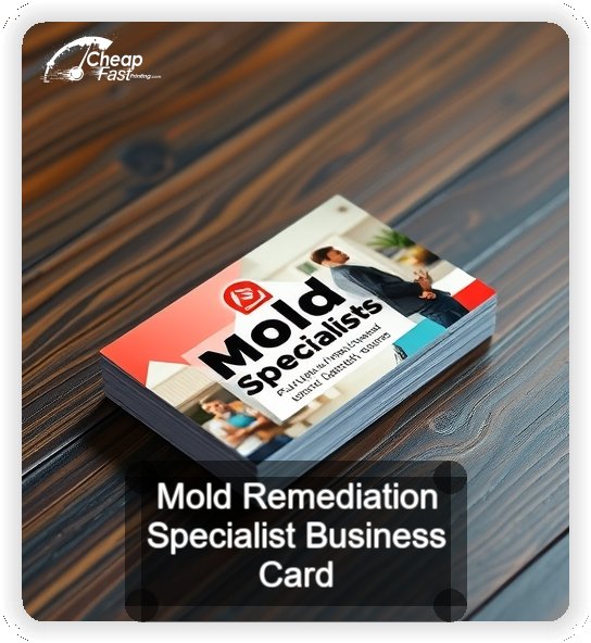 Mold Remediation Specialist business card design sample