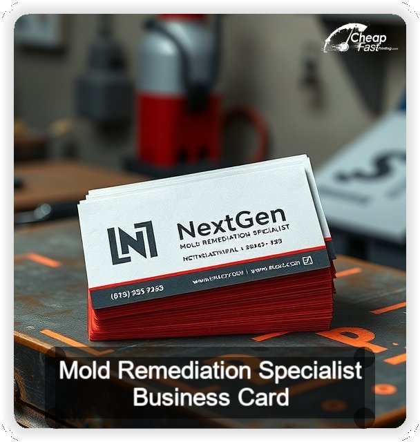Mold Remediation Specialist business card design sample