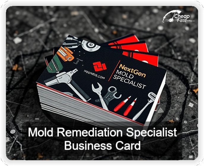 Mold Remediation Specialist business card design sample