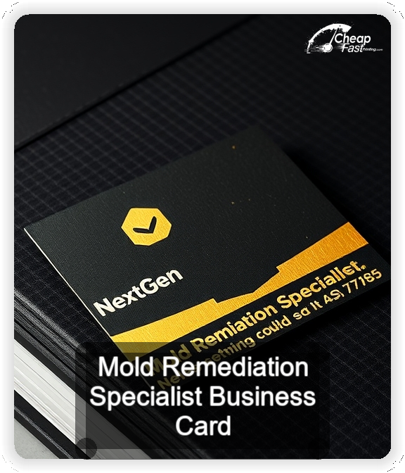 Mold Remediation Specialist business card design sample