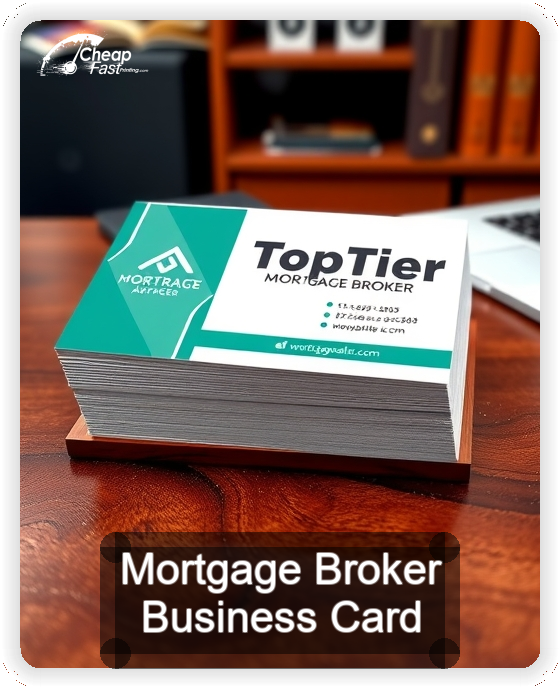 Mortgage Broker business card design sample
