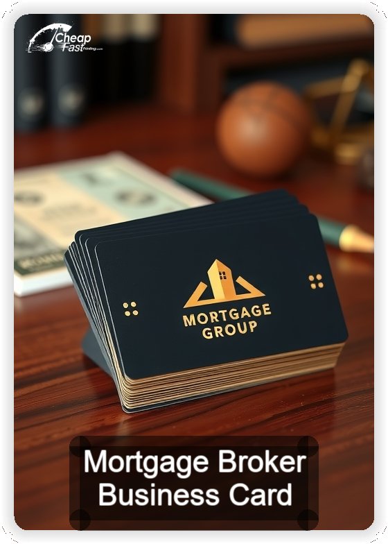 Mortgage Broker business card design sample