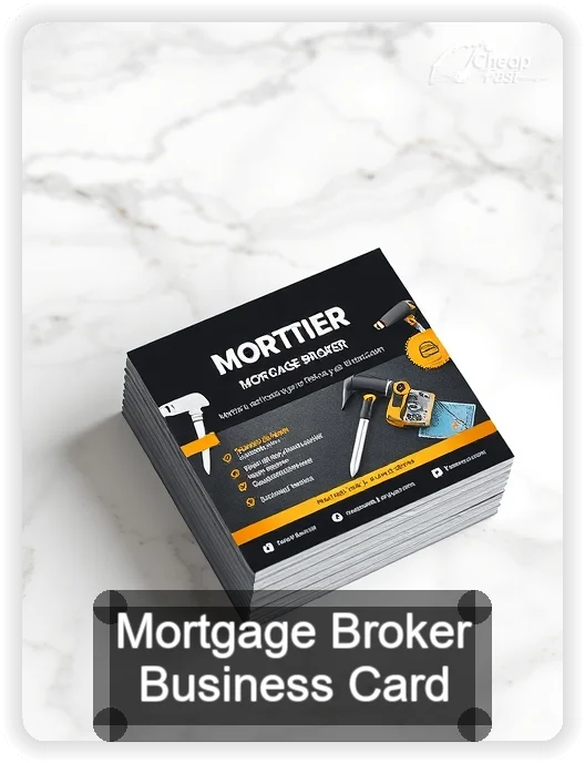 Mortgage Broker business card design sample