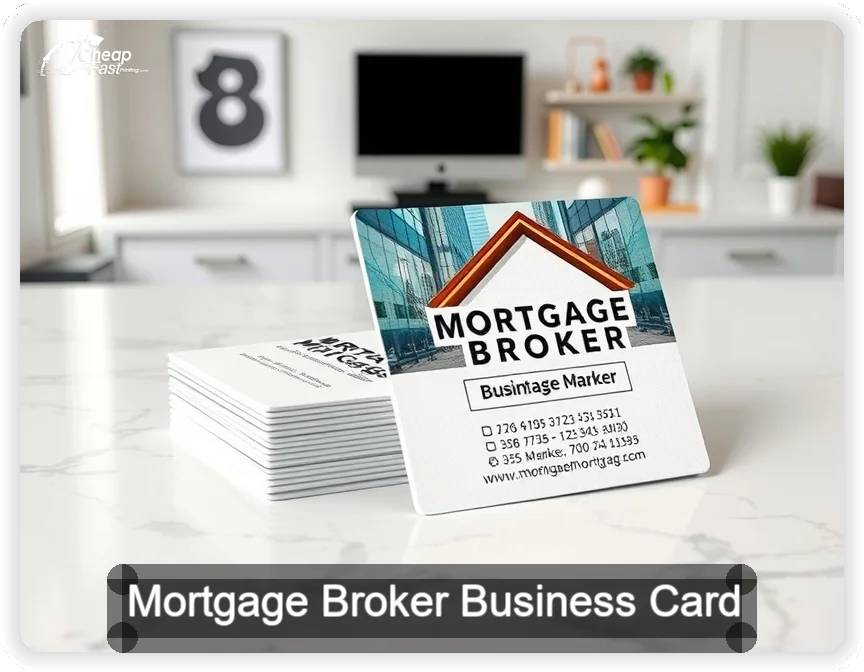 Mortgage Broker business card design sample