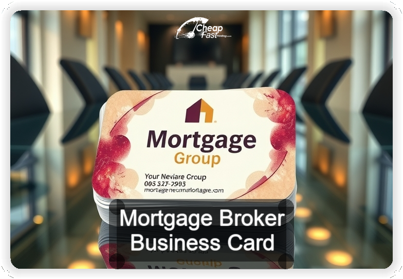 Mortgage Broker business card design sample