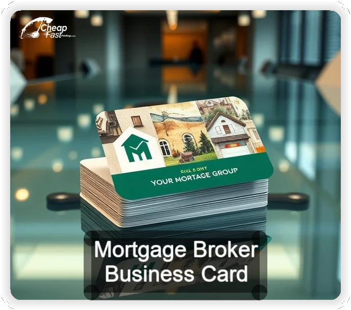 Mortgage Broker business card design sample