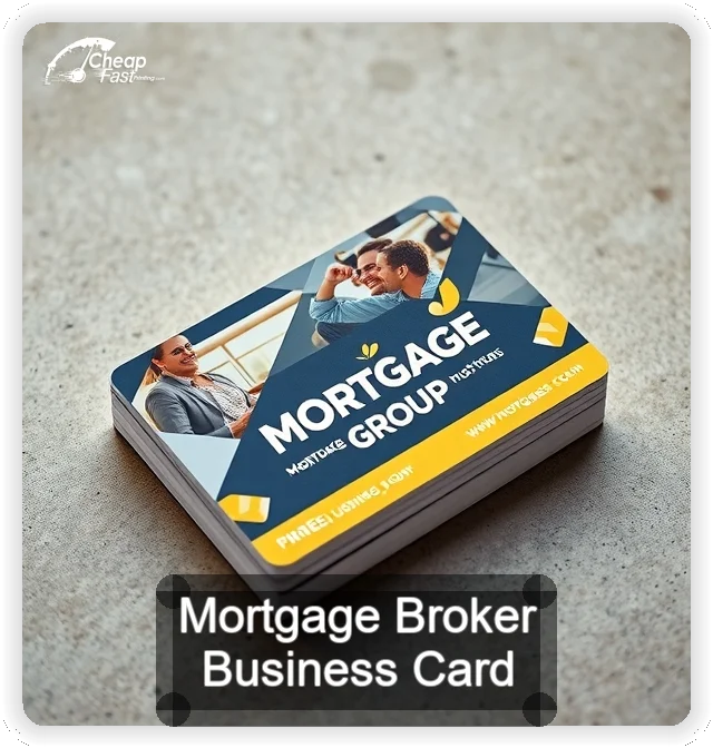 Mortgage Broker business card design sample