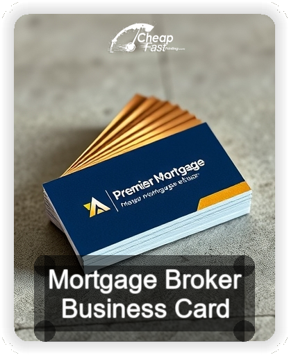 Mortgage Broker business card design sample