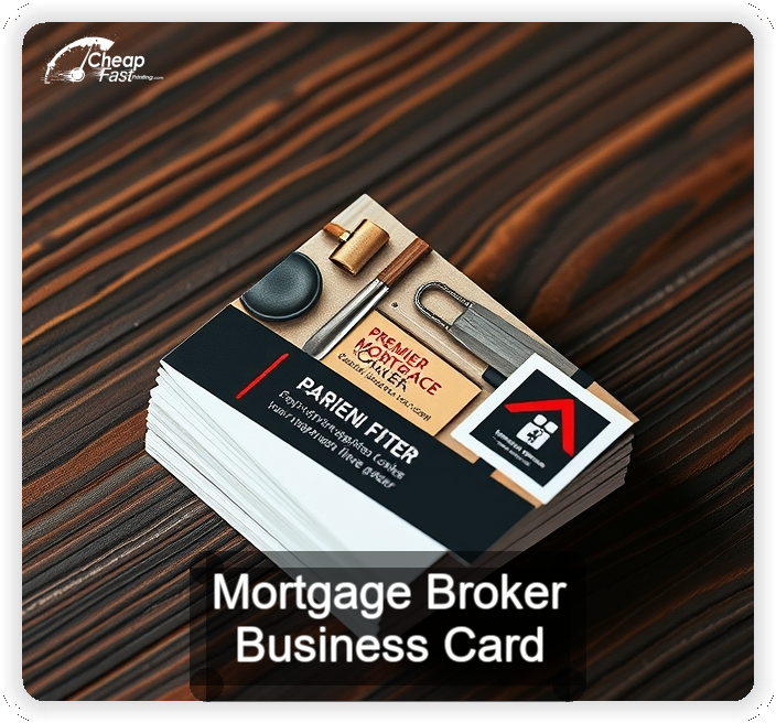 Mortgage Broker business card design sample