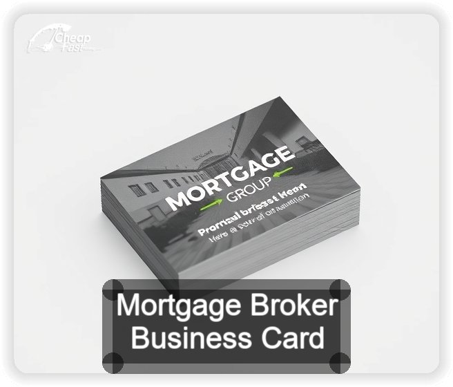 Mortgage Broker business card design sample