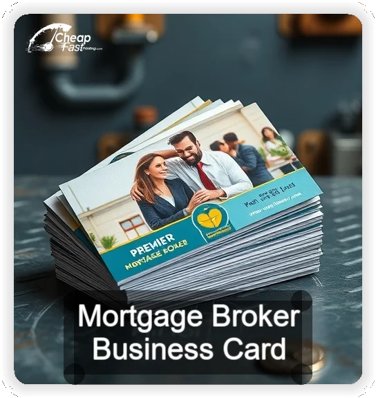 Mortgage Broker business card design sample