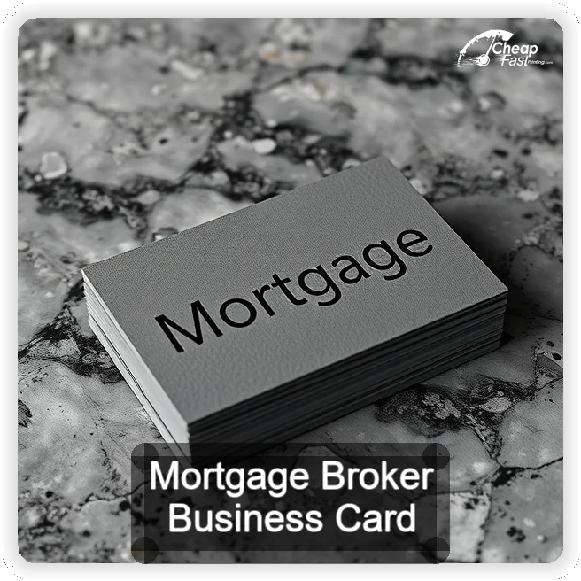 Mortgage Broker business card design sample