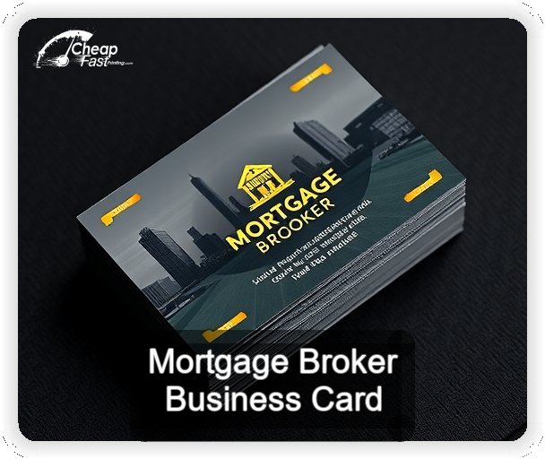 Mortgage Broker business card design sample