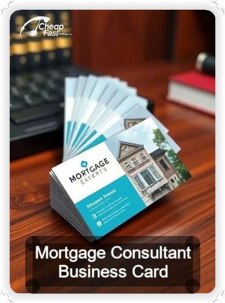 Mortgage Consultant business card design sample