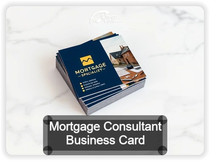 Mortgage Consultant business card design sample