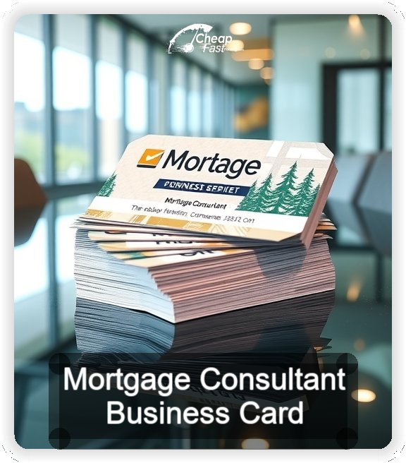 Mortgage Consultant business card design sample