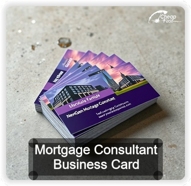 Mortgage Consultant business card design sample